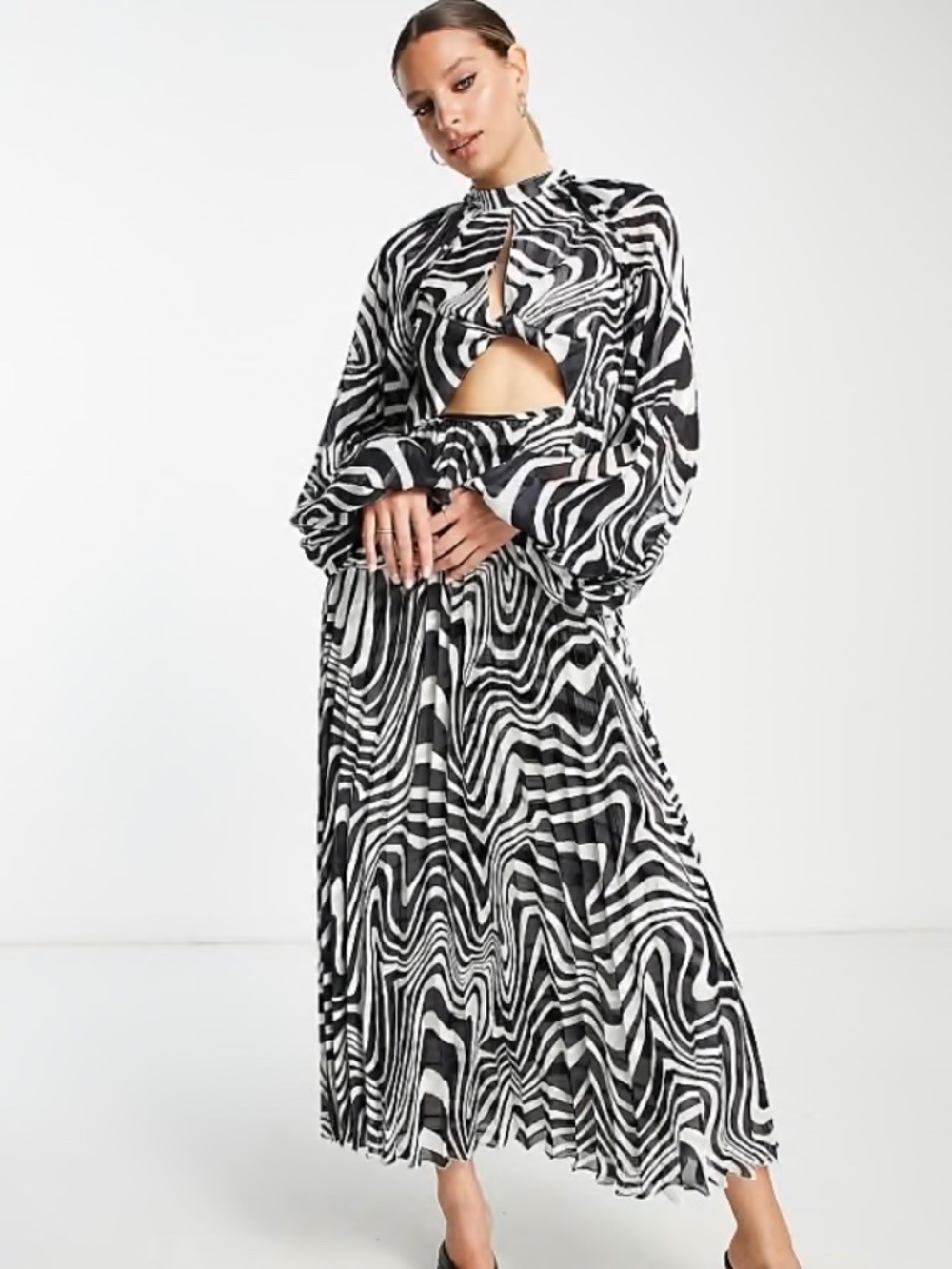 ASOS DESIGN Tall Knot Tie Front Maxi Dress